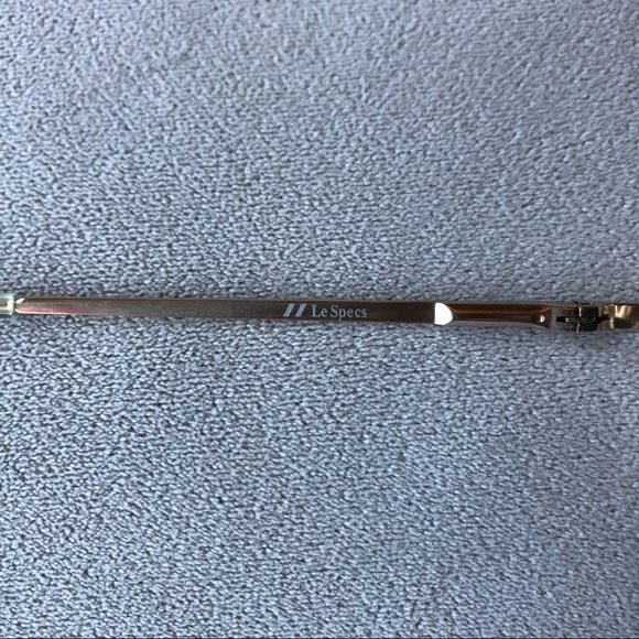 Le Specs ~ Echo ~ Gold Geometric Butterfly Sunglasses - Picture 7 of 14